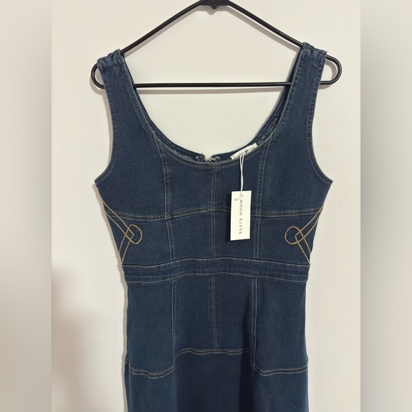 Moon River Dresses & Skirts - Moon River Denim Western Dress Size S Brand New With Tags